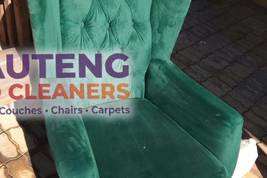 Before and After: Velvet Couch and Armchair Cleaning Results